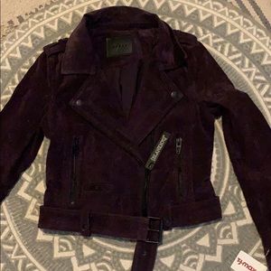 Purple suede jacket